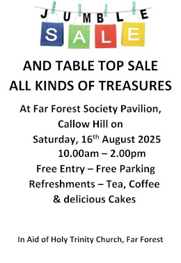 Sat 16th August,  10am - 2pm.