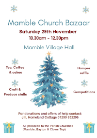 Hamper raffle, craft & produce.  Tea, Coffee & cake