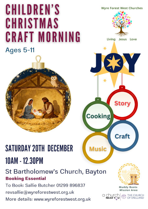 10am till 12:30pm.  Booking essential