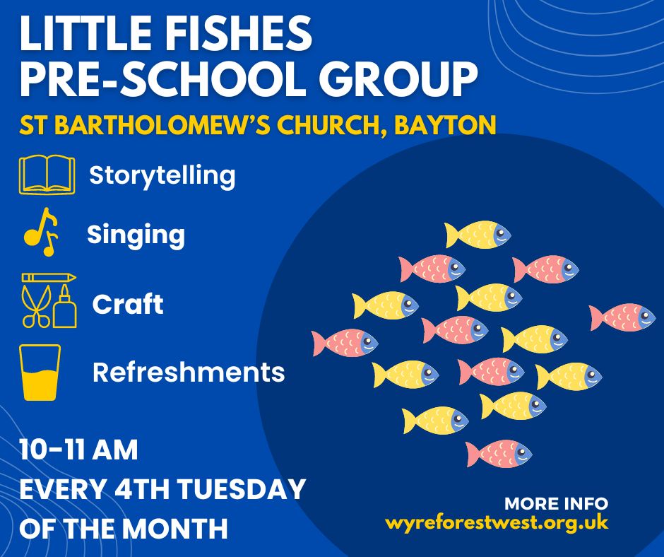 Bayton Church fourth Tuesday 10am till 11am